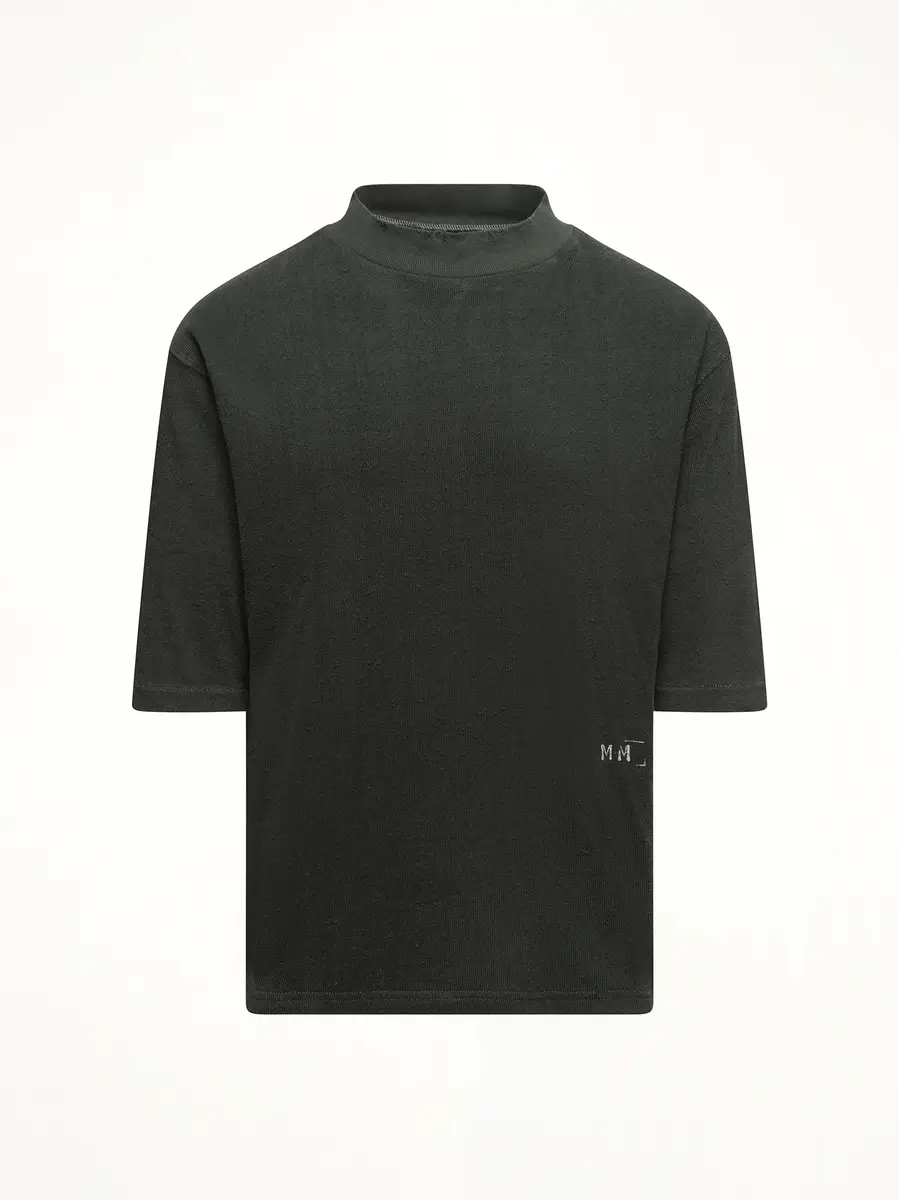 Maison Margiela Reverse Terry T-shirt in Washed Black | Thumbnail 3