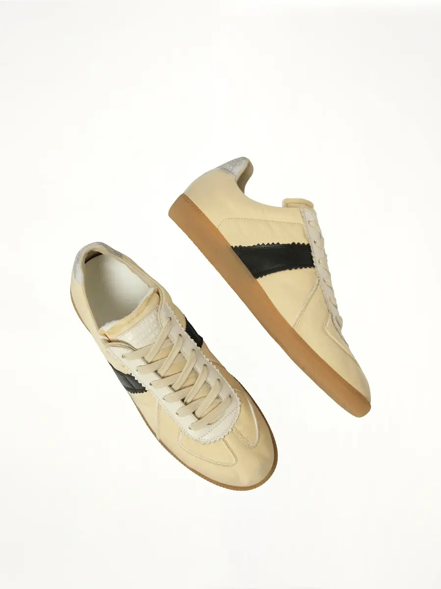 Maison Margiela Replica Sneaker in Black/yellow | Thumbnail 4 Maison Margiela Replica Sneaker in Black/yellow | Thumbnail 4