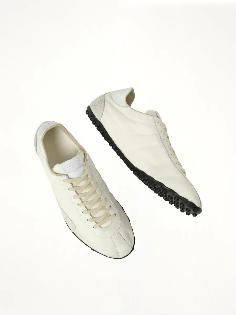 Maison Margiela Sprinters Low Top Sneaker in White/birch | Thumbnail 4 Maison Margiela Sprinters Low Top Sneaker in White/birch | Thumbnail 4