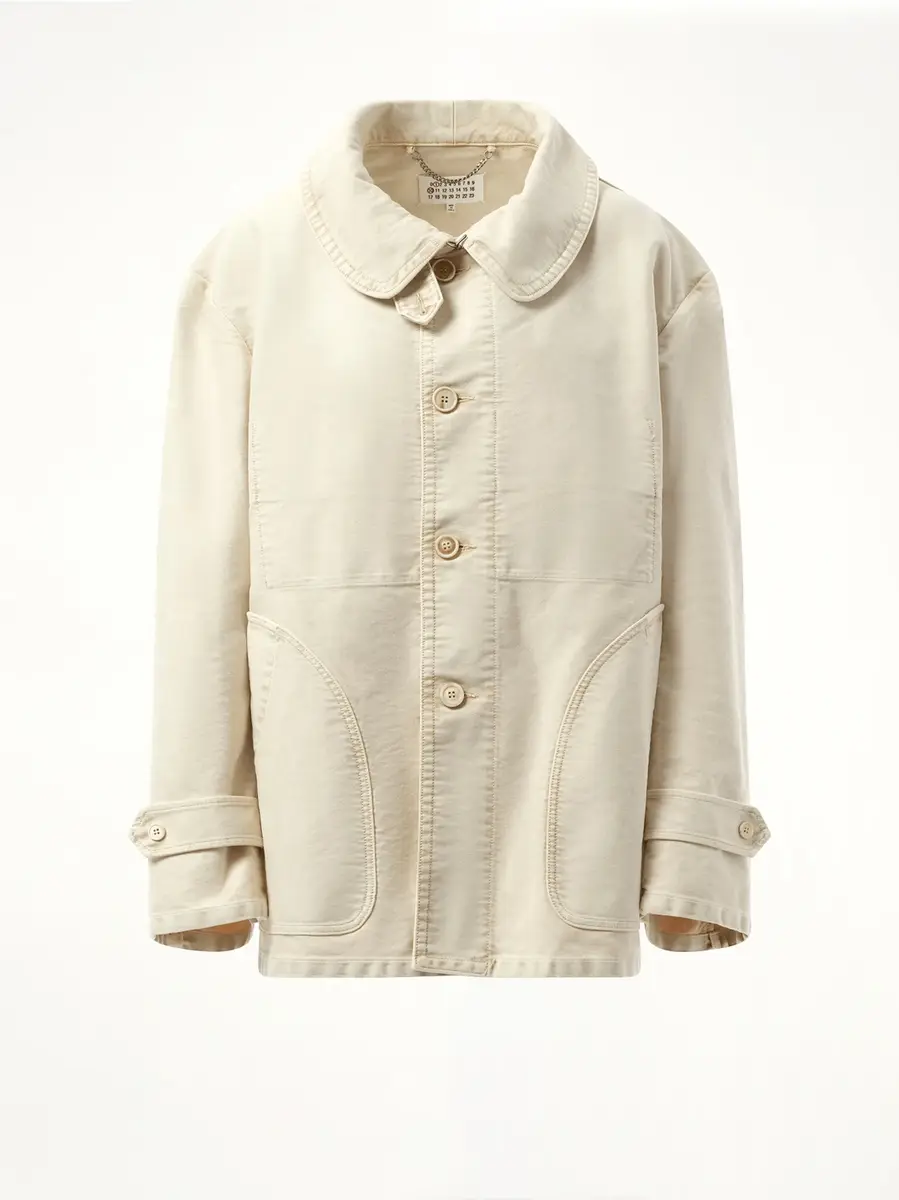 Maison Margiela Workers Moleskin Jacket in Nut Wash | Thumbnail 3