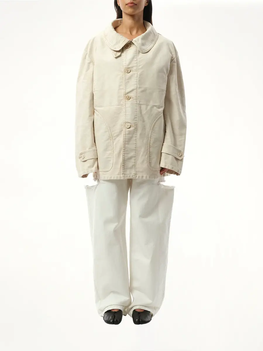 Maison Margiela Workers Moleskin Jacket in Nut Wash | Thumbnail 4