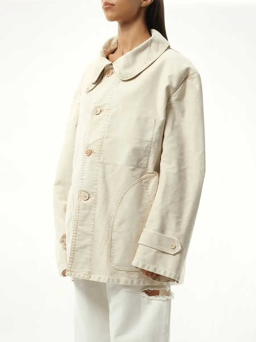 Maison Margiela Workers Moleskin Jacket in Nut Wash | Thumbnail 5