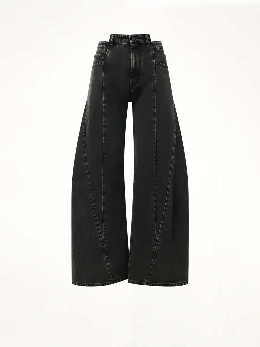 Maison Margiela Cut Out Waistband Relaxed Fit Denim Jeans | Thumbnail 3 Maison Margiela Cut Out Waistband Relaxed Fit Denim Jeans | Thumbnail 3