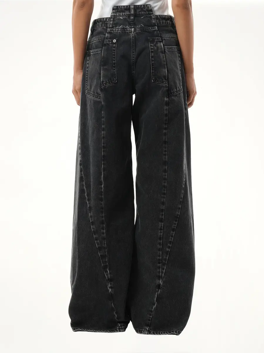 Maison Margiela Cut Out Waistband Relaxed Fit Denim Jeans | Thumbnail 6 Maison Margiela Cut Out Waistband Relaxed Fit Denim Jeans | Thumbnail 6