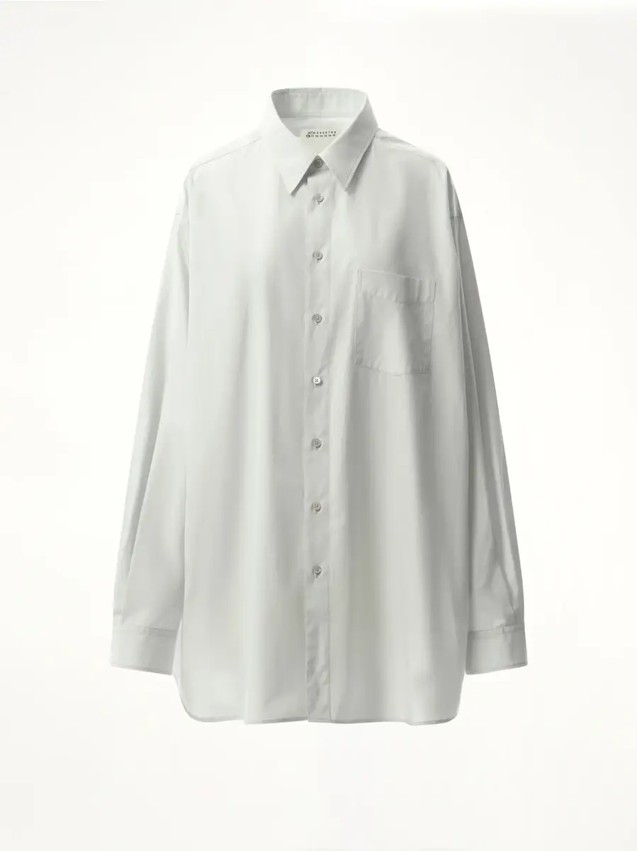 Maison Margiela Long-sleeved Shirt in Light Blue | Thumbnail 3 Maison Margiela Long-sleeved Shirt in Light Blue | Thumbnail 3
