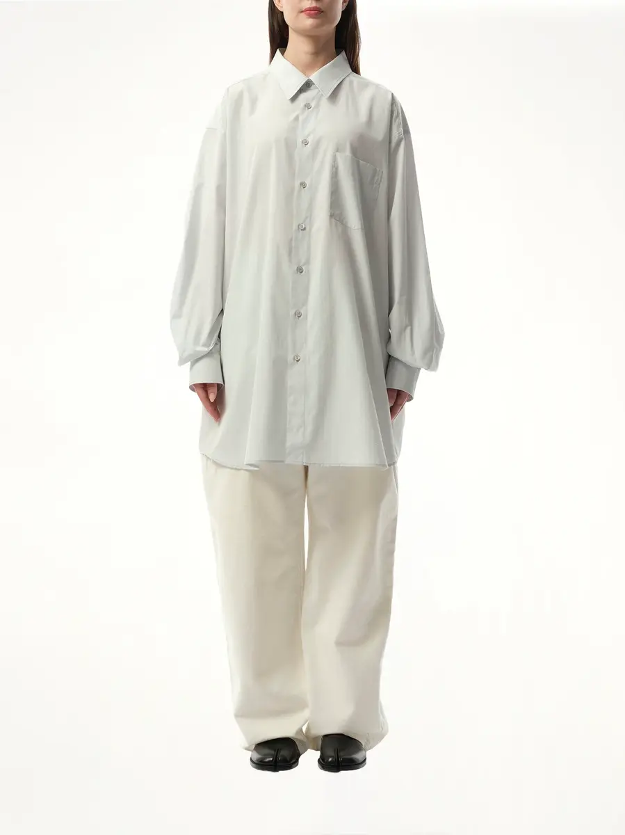 Maison Margiela Long-sleeved Shirt in Light Blue | Thumbnail 4 Maison Margiela Long-sleeved Shirt in Light Blue | Thumbnail 4