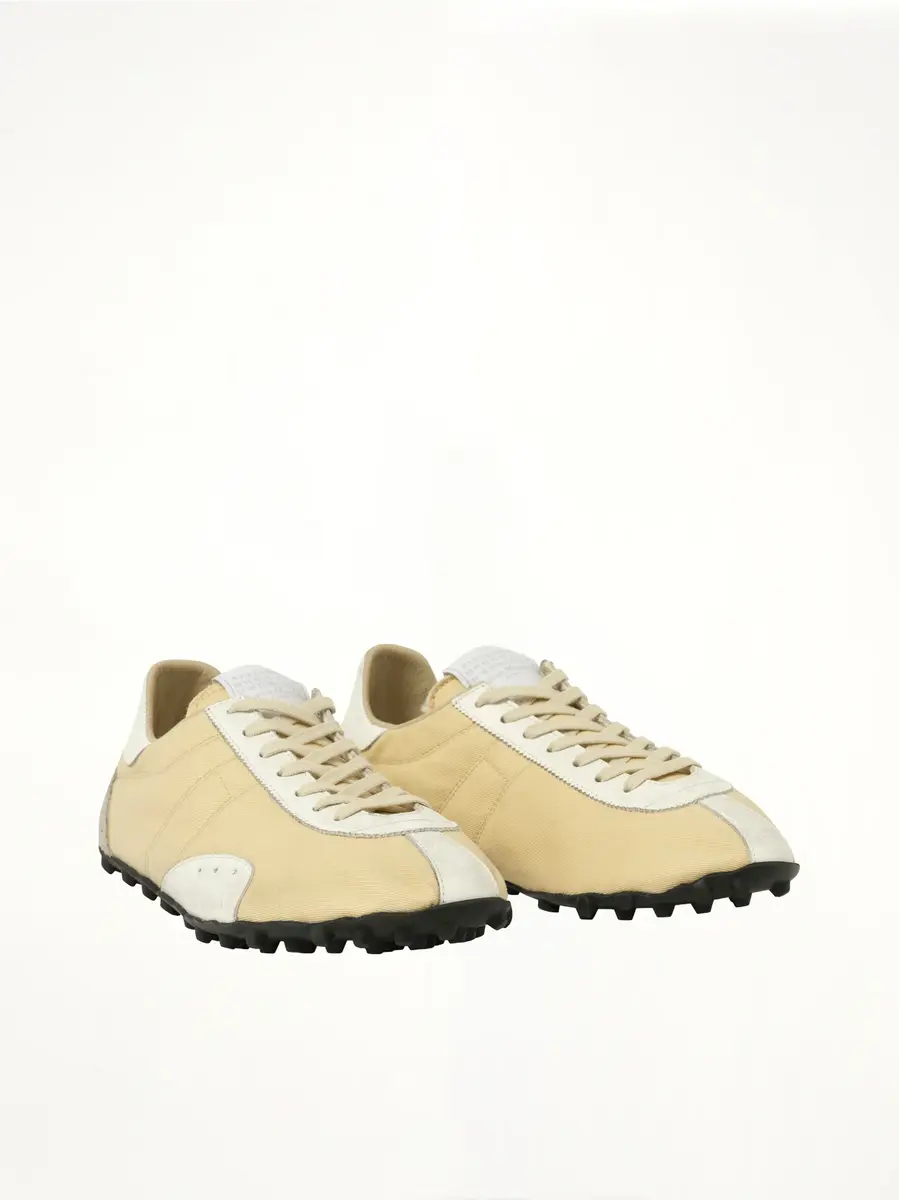 Maison Margiela Sprinters Low Top Sneaker in Yellow/white/antique White | Thumbnail 3 Maison Margiela Sprinters Low Top Sneaker in Yellow/white/antique White | Thumbnail 3