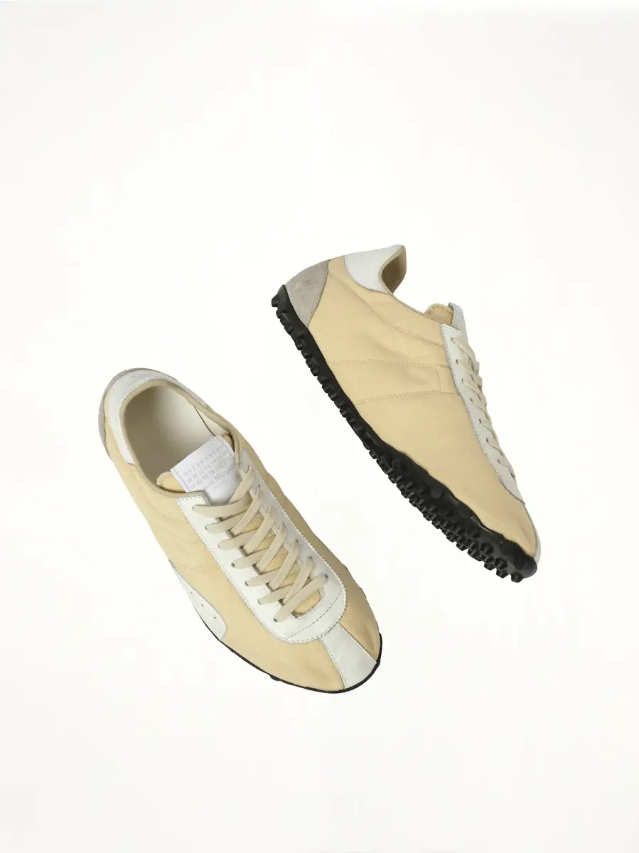 Maison Margiela Sprinters Low Top Sneaker in Yellow/white/antique White | Thumbnail 4 Maison Margiela Sprinters Low Top Sneaker in Yellow/white/antique White | Thumbnail 4