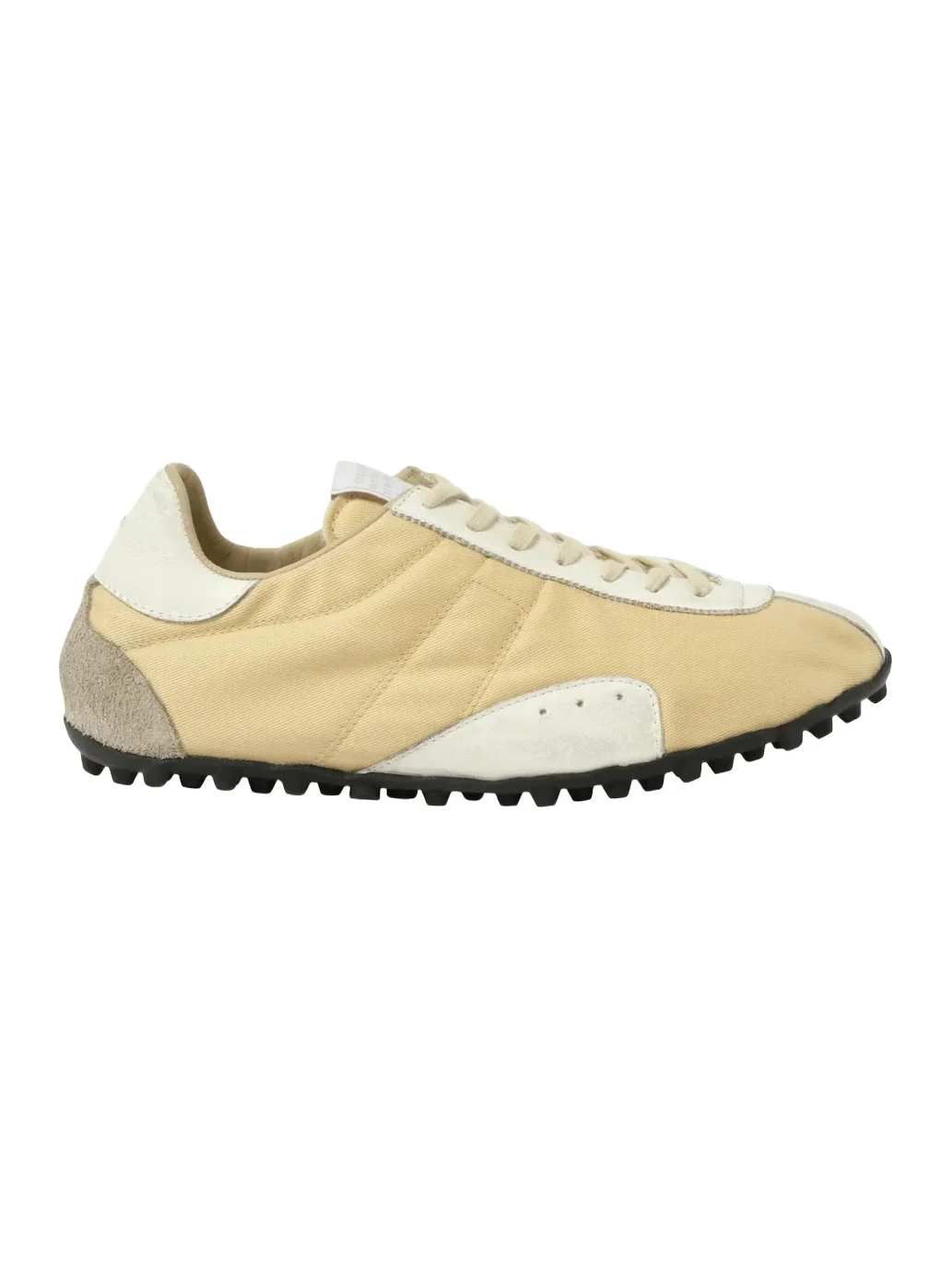Maison Margiela Sprinters Low Top Sneaker in Yellow/white/antique White