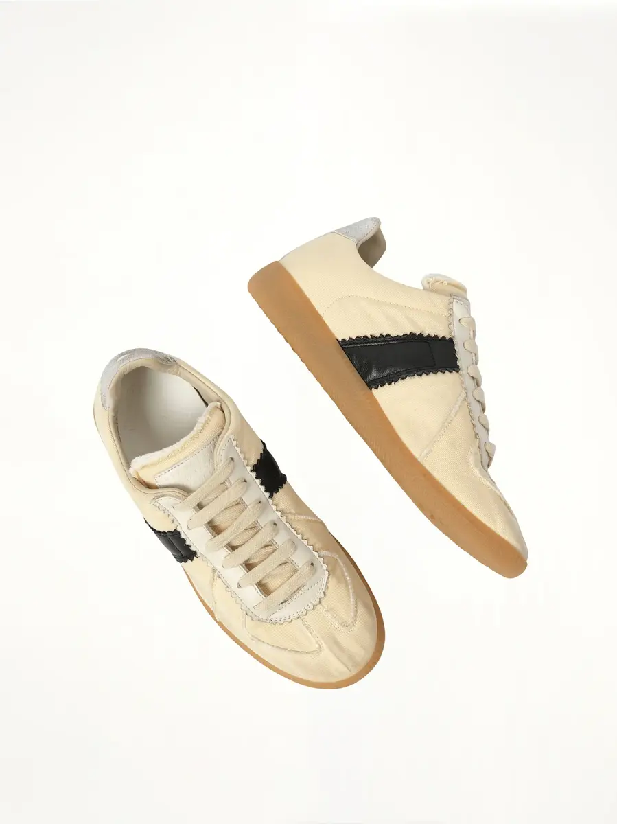 Maison Margiela Replica Sneaker in Black/yellow | Thumbnail 4 Maison Margiela Replica Sneaker in Black/yellow | Thumbnail 4