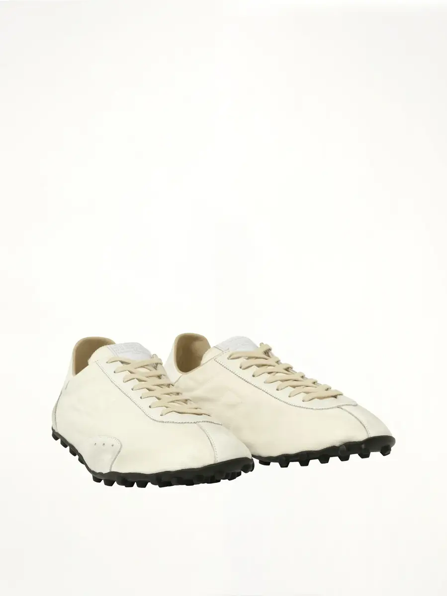 Maison Margiela Sprinters Low Top Sneaker in White/birch | Thumbnail 3 Maison Margiela Sprinters Low Top Sneaker in White/birch | Thumbnail 3