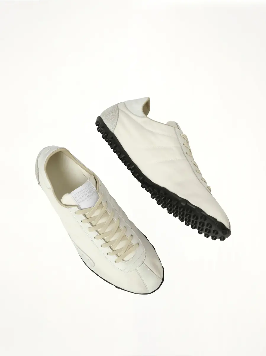 Maison Margiela Sprinters Low Top Sneaker in White/birch | Thumbnail 4 Maison Margiela Sprinters Low Top Sneaker in White/birch | Thumbnail 4