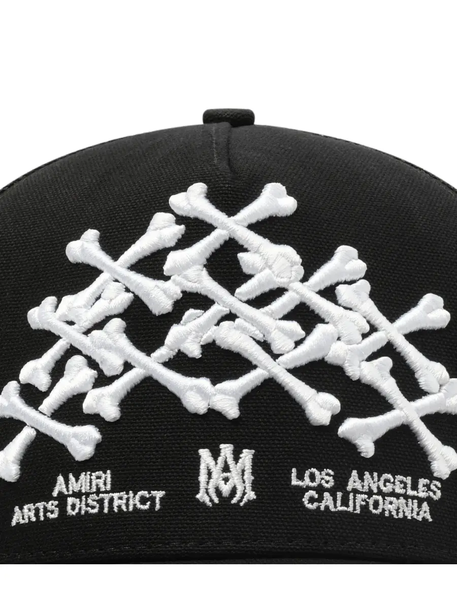 AMIRI Bones Stacked Trucker Hat | Thumbnail 2 AMIRI Bones Stacked Trucker Hat | Thumbnail 2
