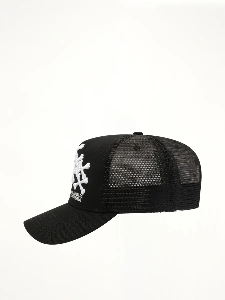 AMIRI Bones Stacked Trucker Hat | Thumbnail 4 AMIRI Bones Stacked Trucker Hat | Thumbnail 4