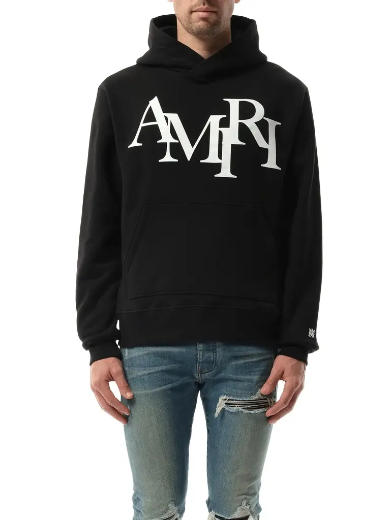 AMIRI Amiri Staggered Hoodie | Image 1 AMIRI Amiri Staggered Hoodie | Image 1