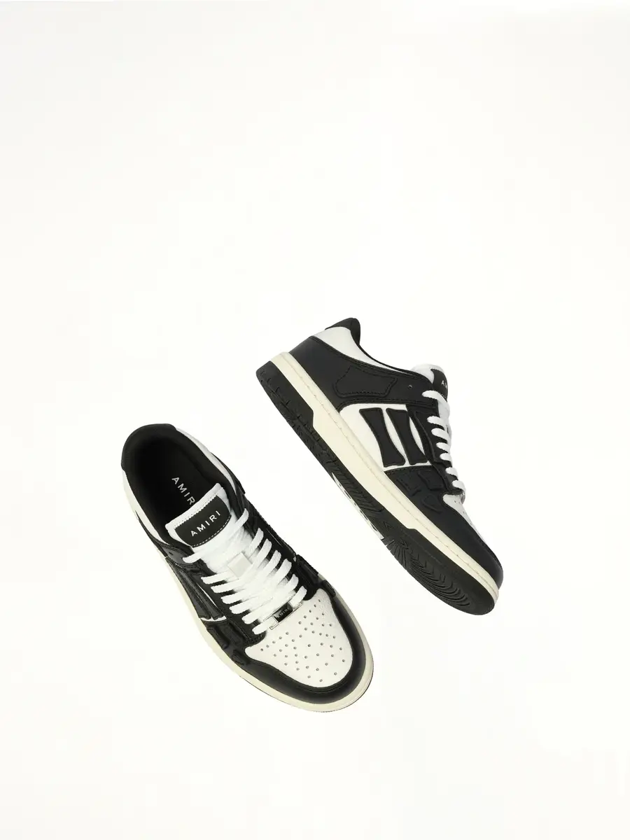 AMIRI Skeleton Top Low Sneaker in Black/white | Thumbnail 4 AMIRI Skeleton Top Low Sneaker in Black/white | Thumbnail 4