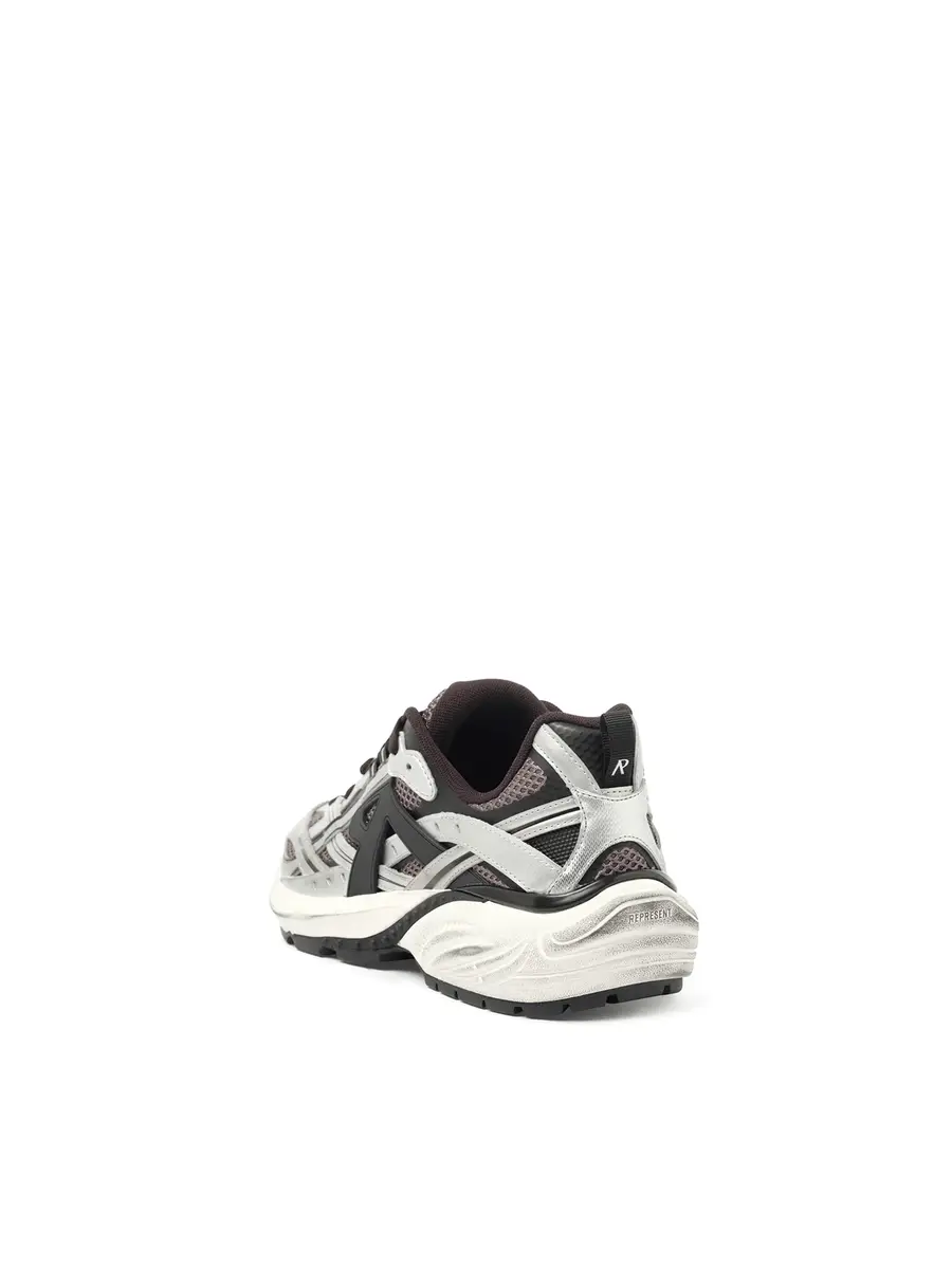 Represent Storm Runners Sneakers in Silver/black | Thumbnail 2
