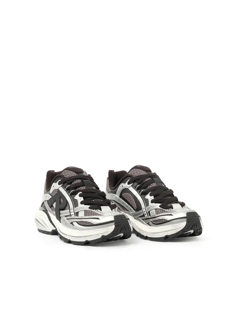 Represent Storm Runners Sneakers in Silver/black | Thumbnail 3