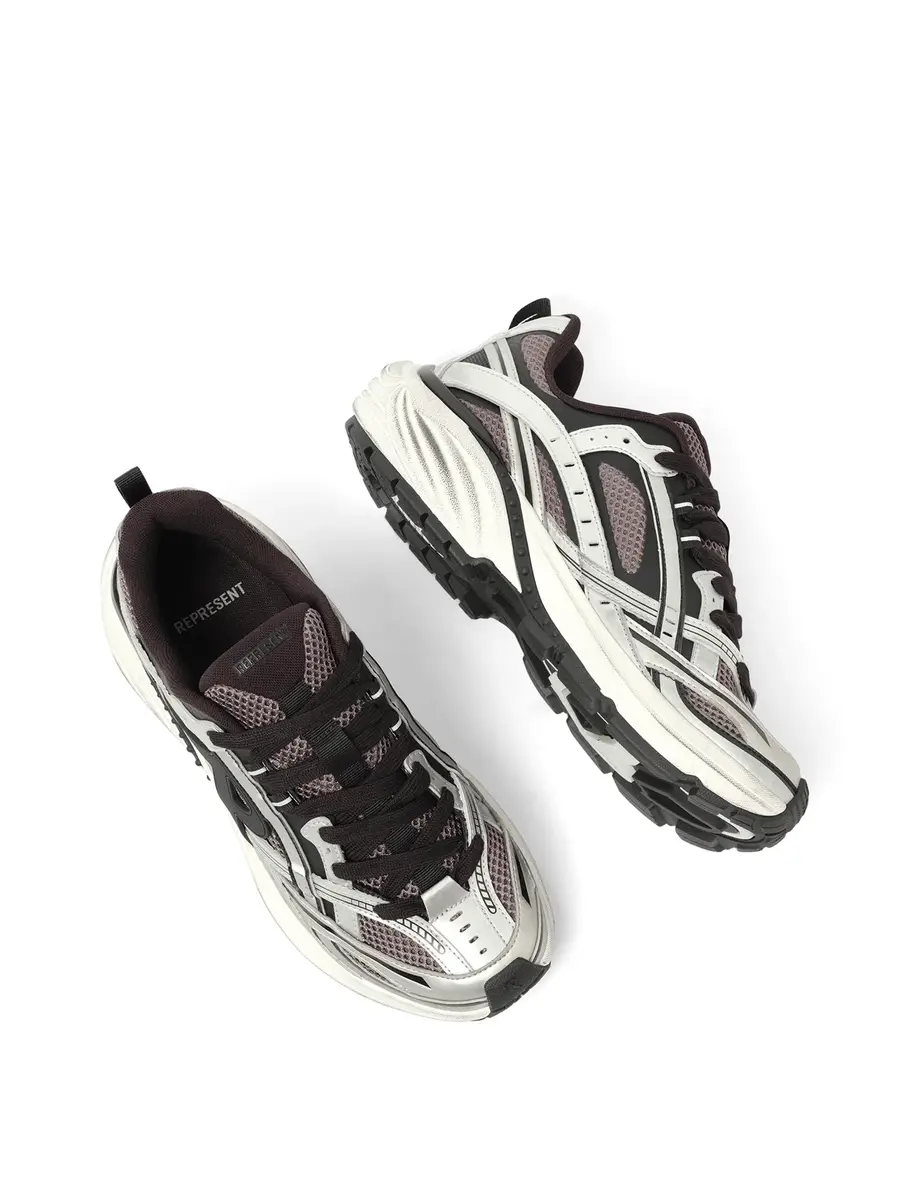 Represent Storm Runners Sneakers in Silver/black | Thumbnail 4