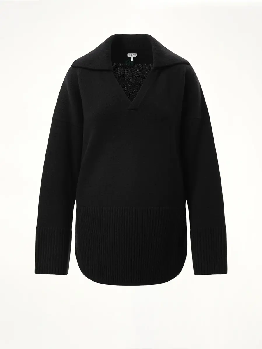 Loewe V-neck Polo Sweater | Thumbnail 3 Loewe V-neck Polo Sweater | Thumbnail 3