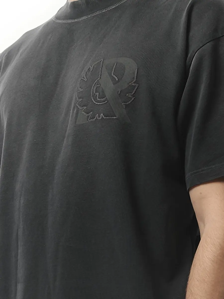 Represent Represent X Belstaff Outline Pheonix T-shirt in Shadow Black | Thumbnail 2
