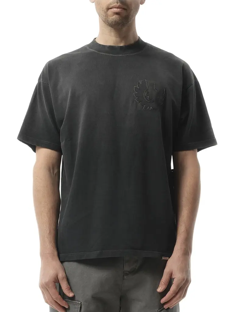 Represent Represent X Belstaff Outline Pheonix T-shirt in Shadow Black