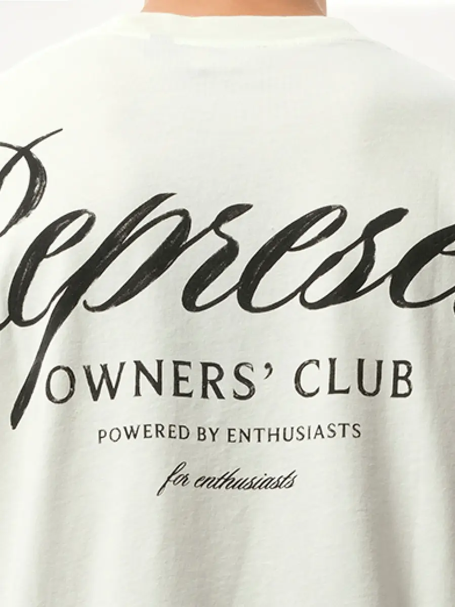 Represent Represent Owners Club Script T-shirt in Flat White | Thumbnail 2