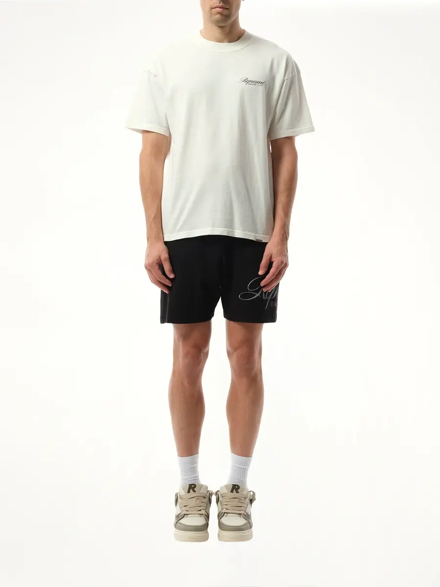 Represent Represent Owners Club Script T-shirt in Flat White | Thumbnail 4