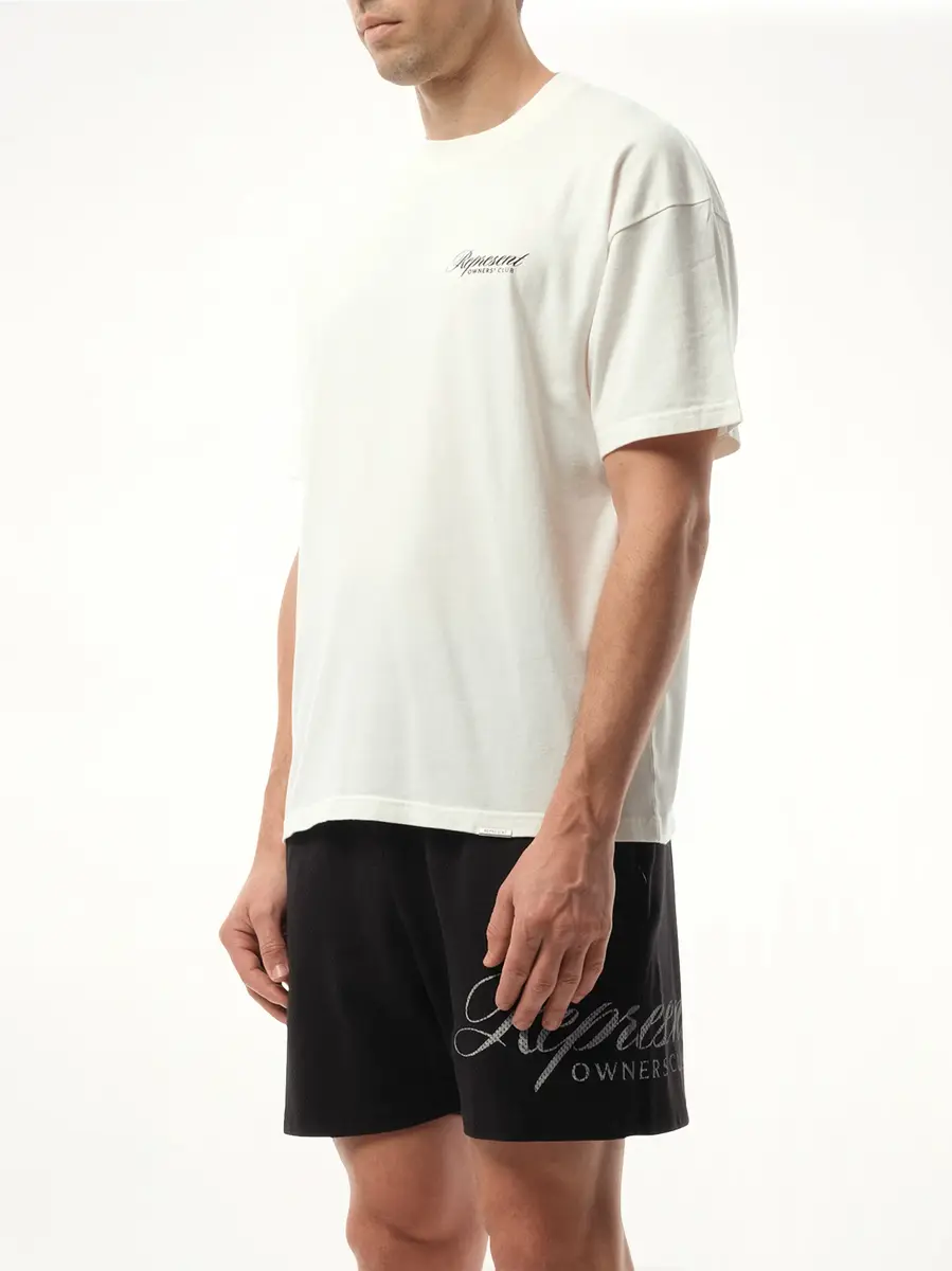 Represent Represent Owners Club Script T-shirt in Flat White | Thumbnail 5