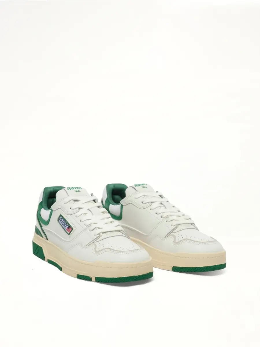 Autry Clc Low Sneakers in White/amazon | Thumbnail 3 Autry Clc Low Sneakers in White/amazon | Thumbnail 3