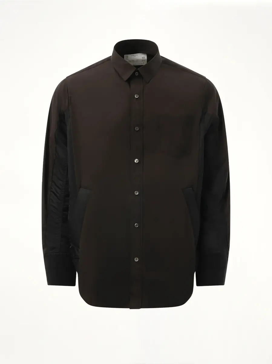 Sacai Cotton Poplin Nylon Shirt | Thumbnail 3 Sacai Cotton Poplin Nylon Shirt | Thumbnail 3