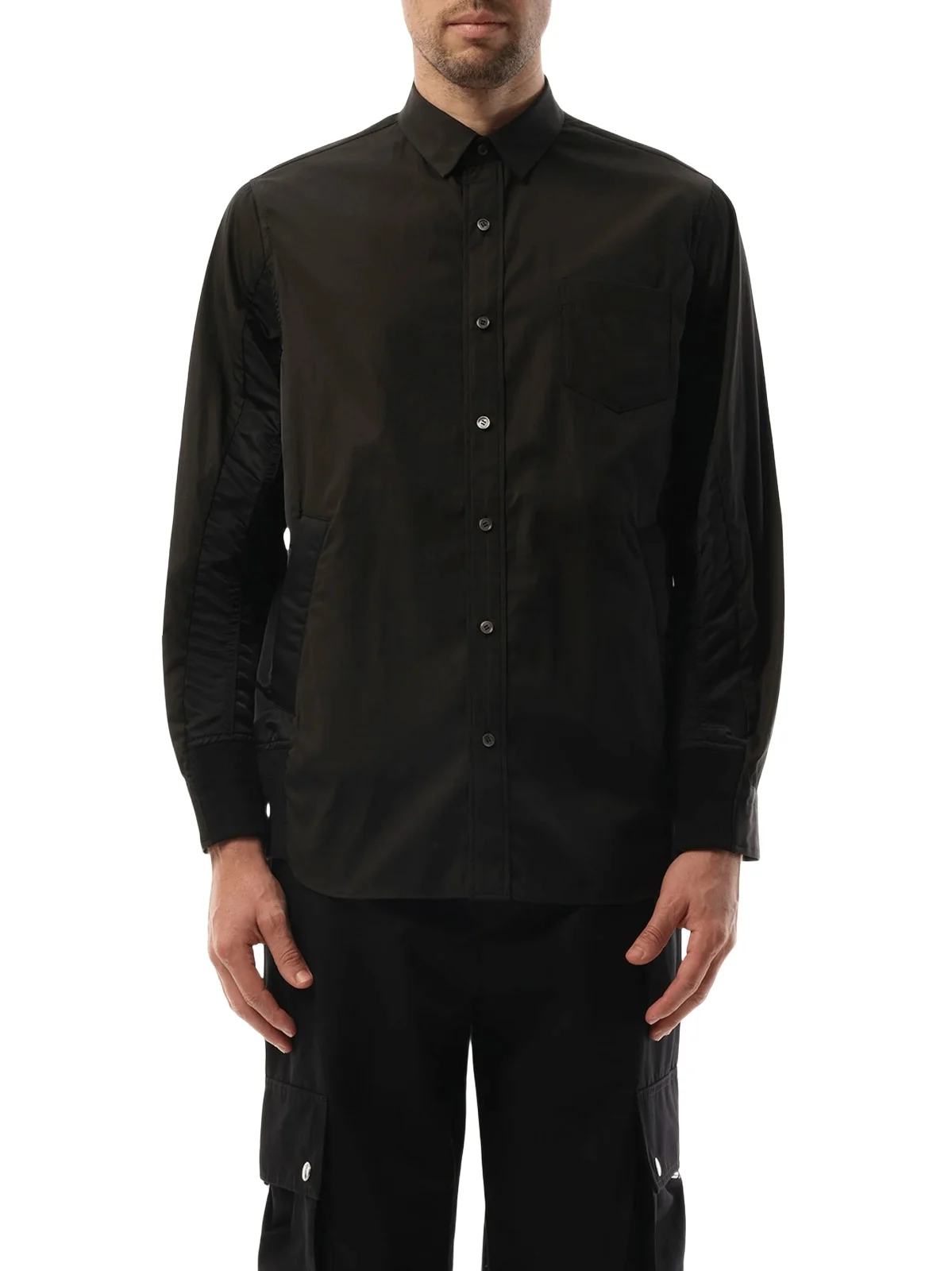 Sacai Cotton Poplin Nylon Shirt