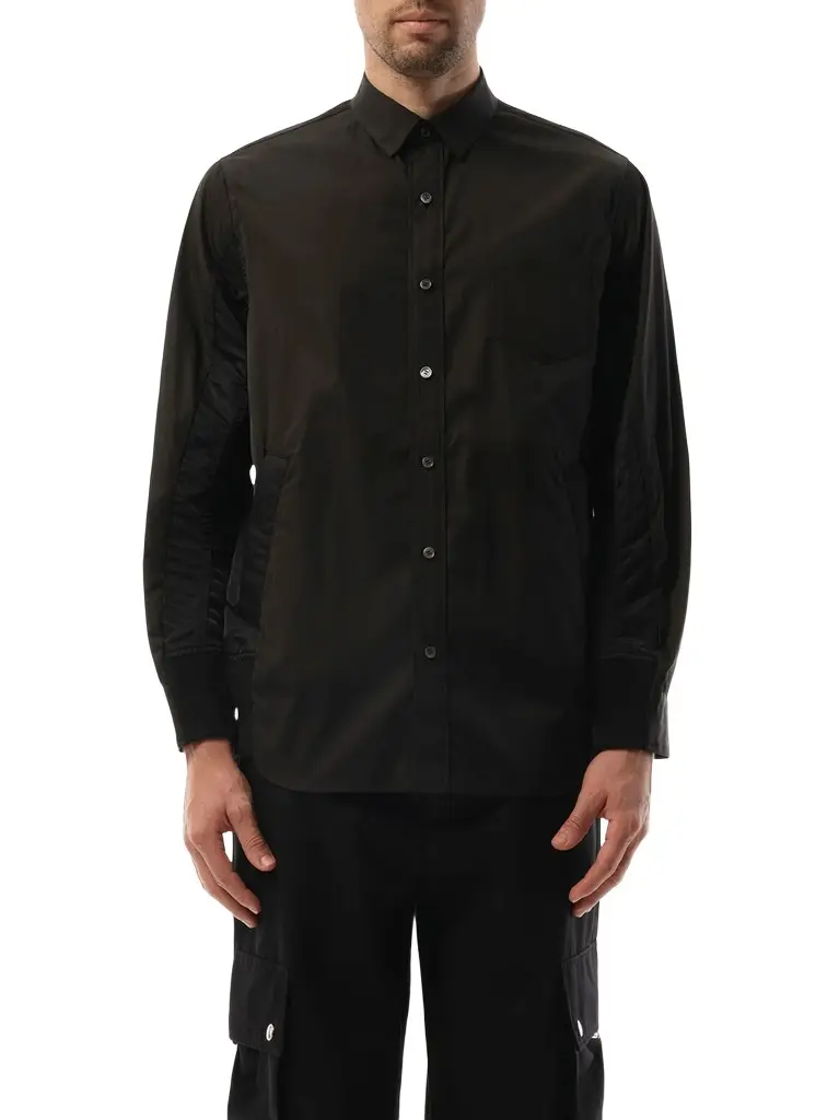 Sacai Cotton Poplin Nylon Shirt | Image 1 Sacai Cotton Poplin Nylon Shirt | Image 1