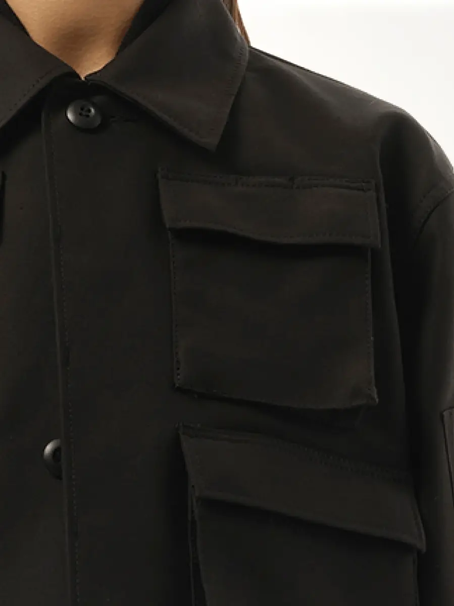 Sacai Wtaps Cotton Back Satin x Nylon Twill Jacket | Thumbnail 2 Sacai Wtaps Cotton Back Satin x Nylon Twill Jacket | Thumbnail 2