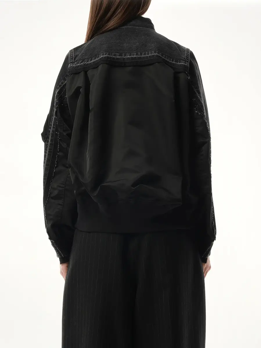 Sacai Denim Nylon Twill Jacket | Thumbnail 6 Sacai Denim Nylon Twill Jacket | Thumbnail 6