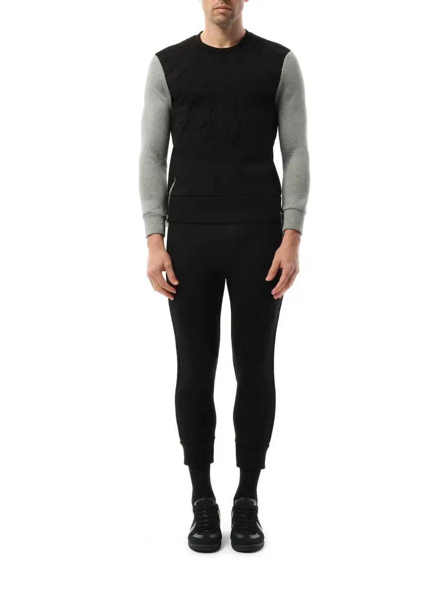 NEIL BARRETT Sweatshirt in Black/grey | Thumbnail 4 NEIL BARRETT Sweatshirt in Black/grey | Thumbnail 4