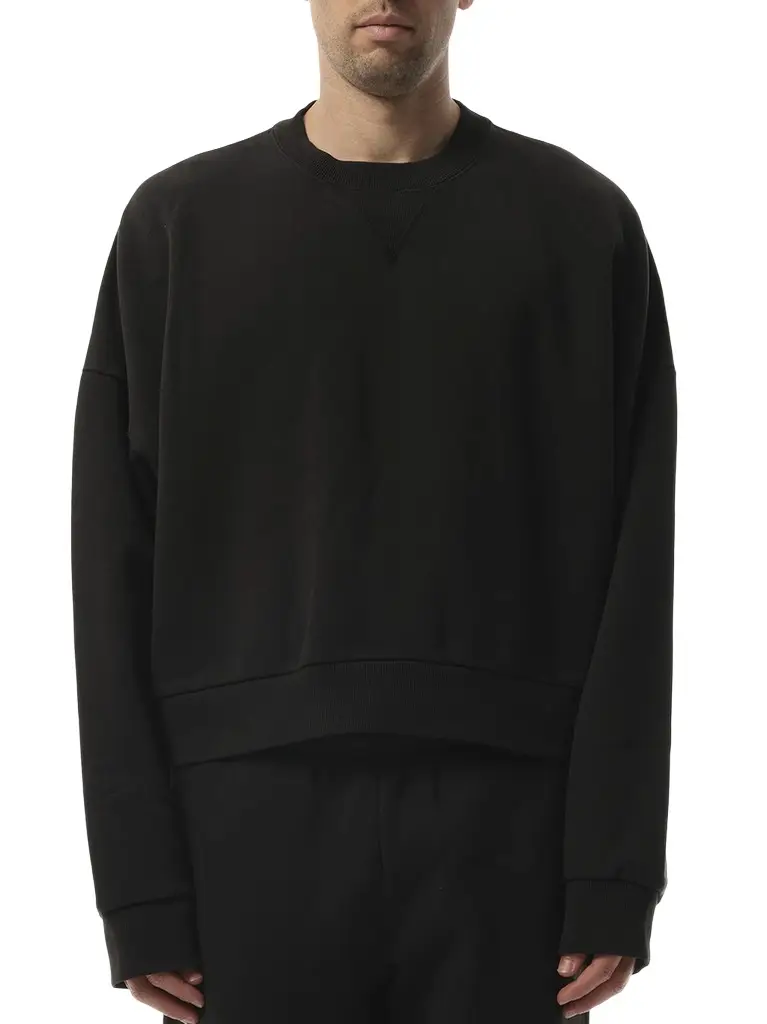 Entire Studios Box Sweatshirt in Soot Black