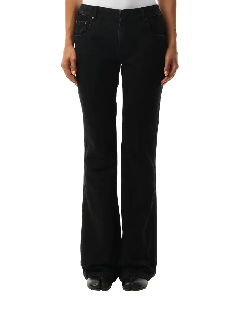 Entire Studios Slim-flared Jeans in Magnetite