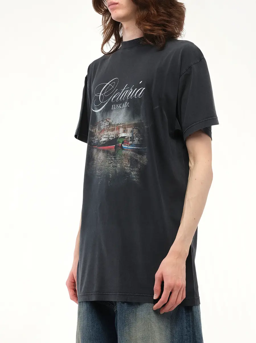 Balenciaga Getaria Oversized T-shirt in Faded Washed Black | Thumbnail 5 Balenciaga Getaria Oversized T-shirt in Faded Washed Black | Thumbnail 5