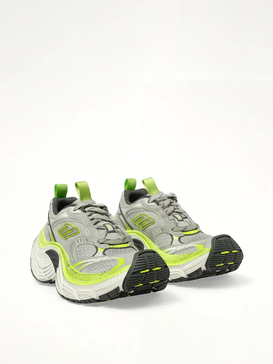 Balenciaga 6xl Sneaker in Grey/white/green/fluo Yellow Grey | Thumbnail 3