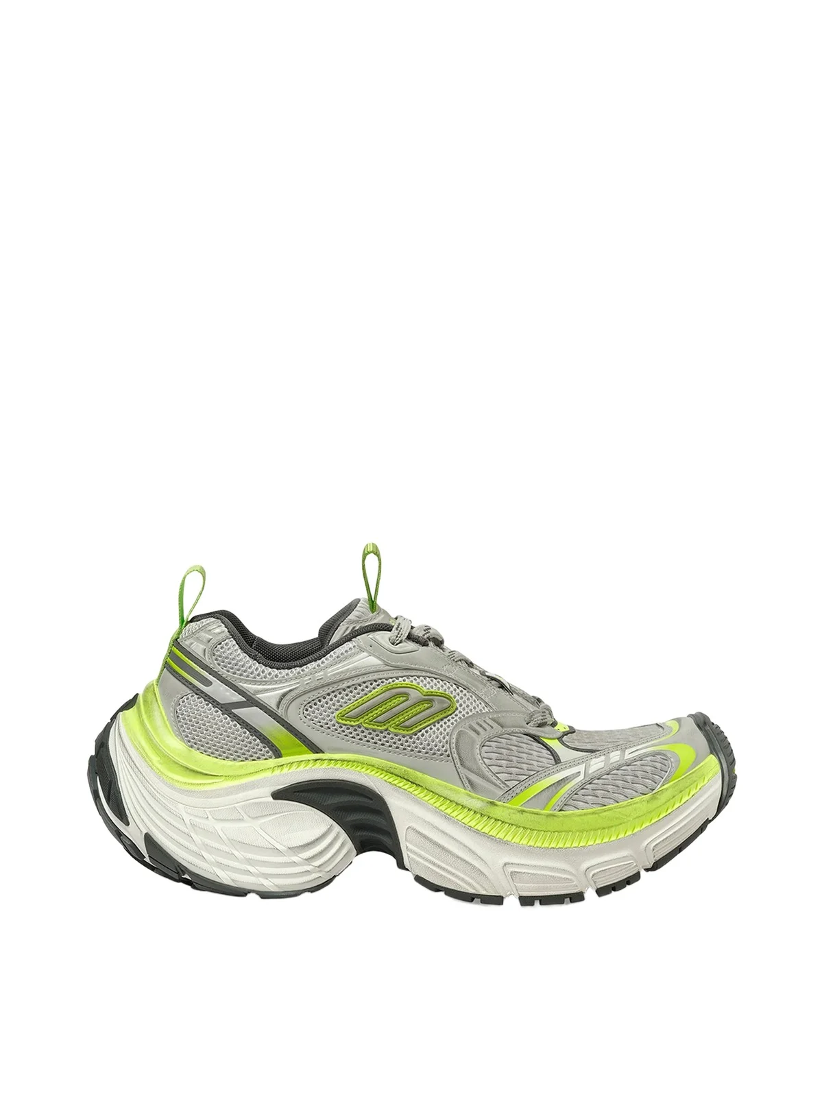 6xl Sneaker in Grey/white/green/fluo Yellow