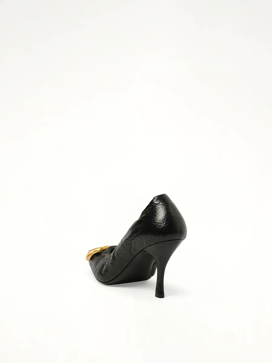 Balenciaga Monaco Pump BB H90 in Black/gold | Thumbnail 2 Balenciaga Monaco Pump BB H90 in Black/gold | Thumbnail 2