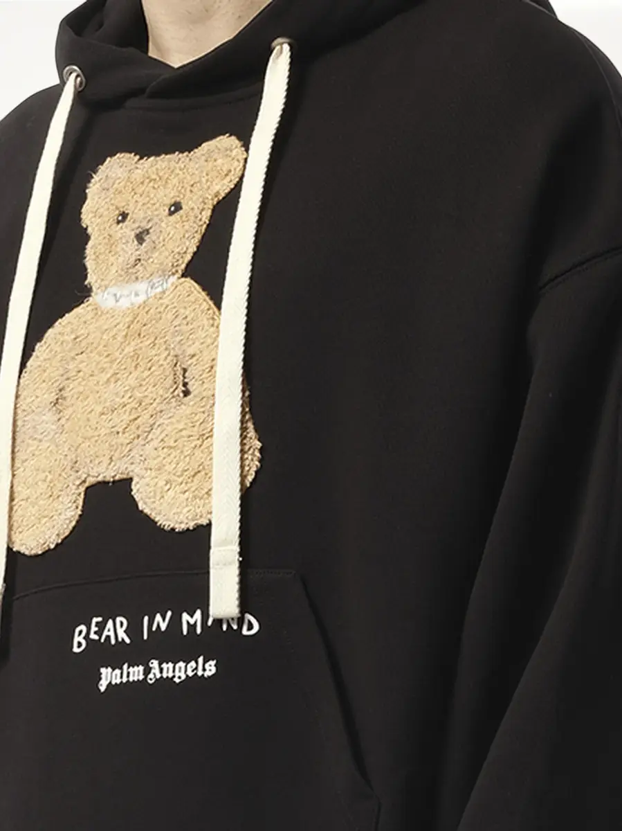 Palm Angels Bear in Mind Over Hoodie Black/brown | Thumbnail 2 Palm Angels Bear in Mind Over Hoodie Black/brown | Thumbnail 2