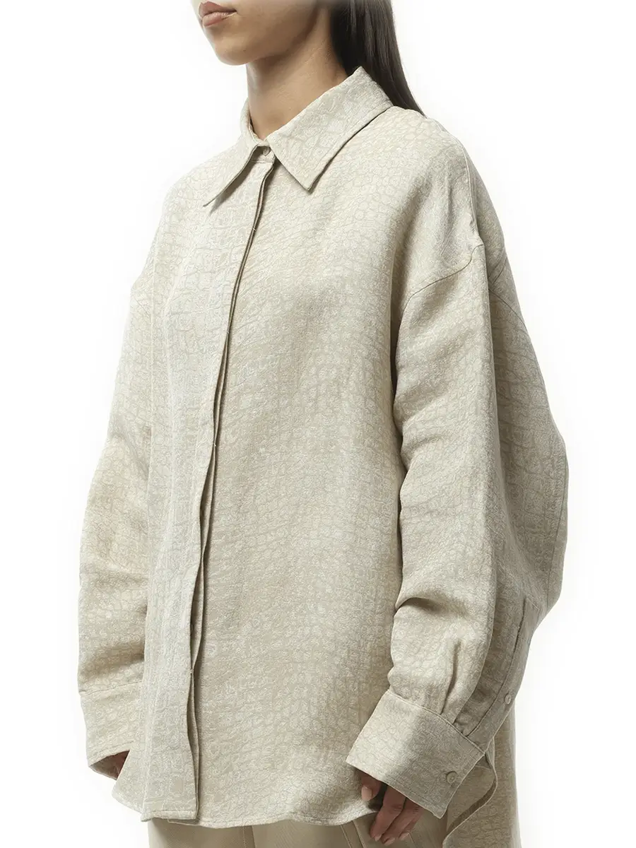 Jacquemus La Chemise Pasadena in Croco Beige | Thumbnail 5 Jacquemus La Chemise Pasadena in Croco Beige | Thumbnail 5