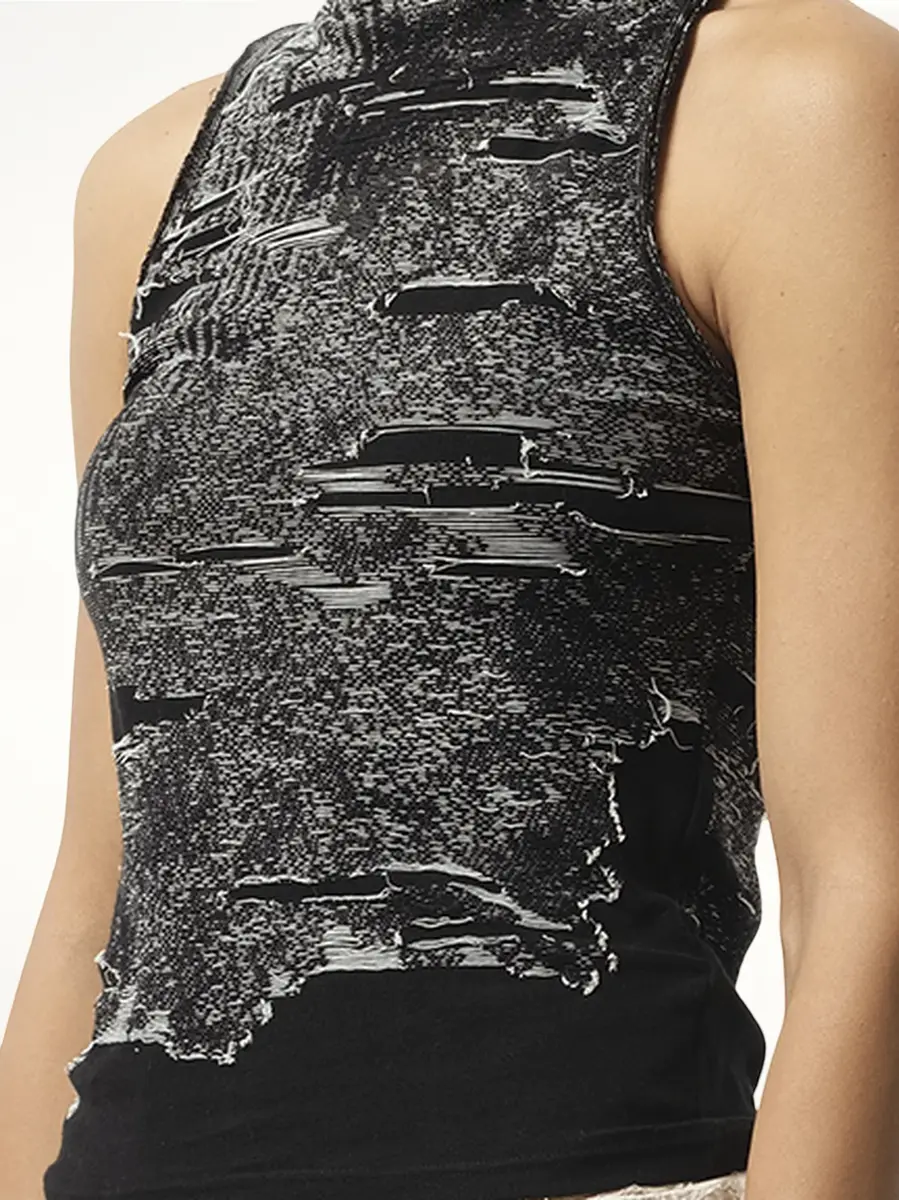 Diesel Distressed Halterneck Top | Thumbnail 2 Diesel Distressed Halterneck Top | Thumbnail 2