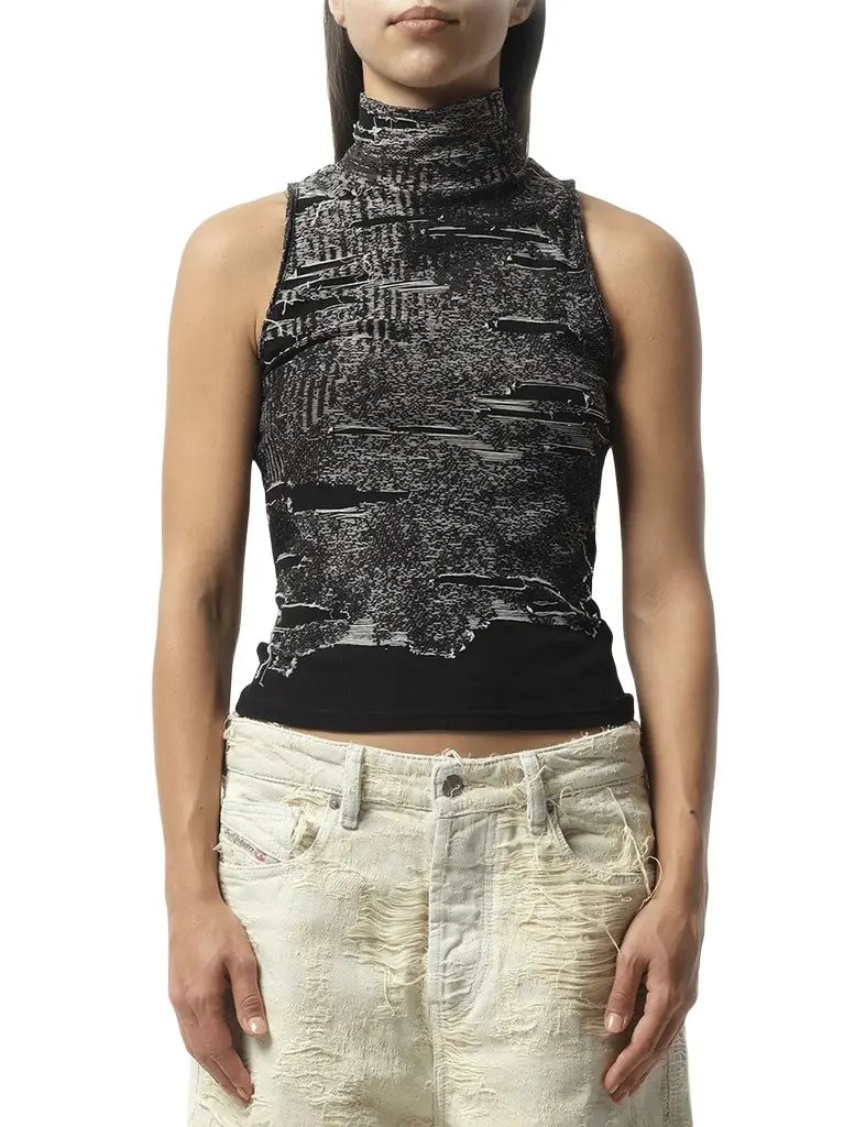 Distressed Halterneck Top Distressed Halterneck Top