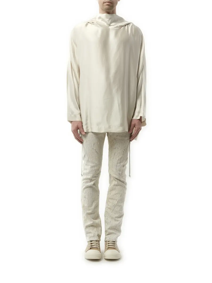 Rick Owens Hooded Tunic in Dinge | Thumbnail 4 Rick Owens Hooded Tunic in Dinge | Thumbnail 4