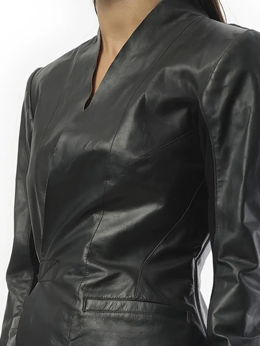 Rick Owens Hollywood Leather Jacket | Thumbnail 2