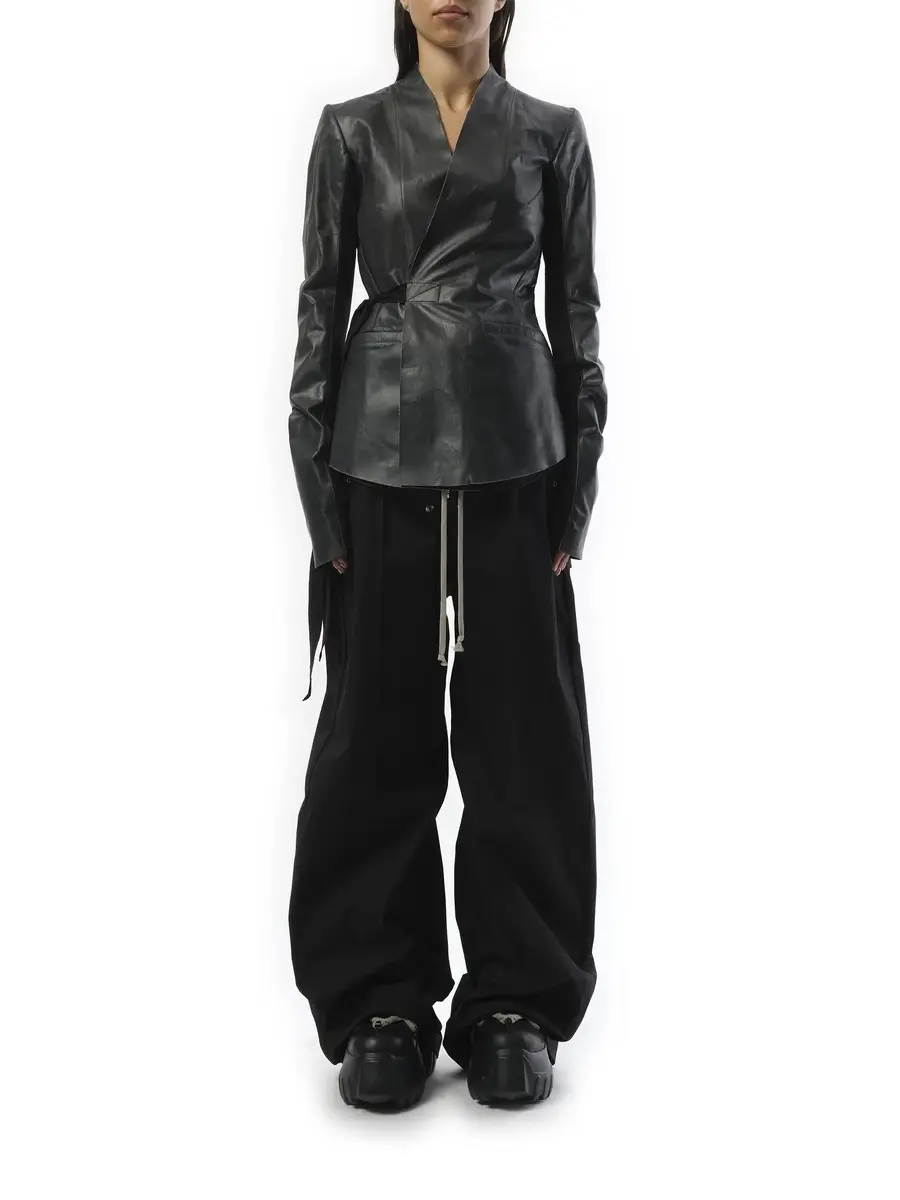 Rick Owens Hollywood Leather Jacket | Thumbnail 4