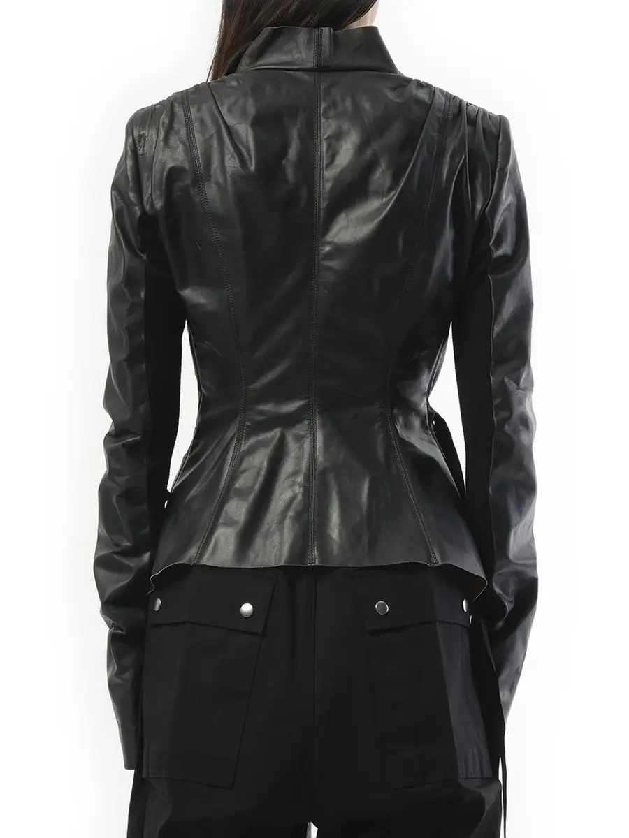 Rick Owens Hollywood Leather Jacket | Thumbnail 6